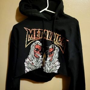 Metallica cropped sweater